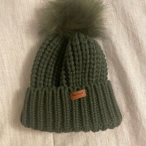 Barbour Dark Green Knit Beanie